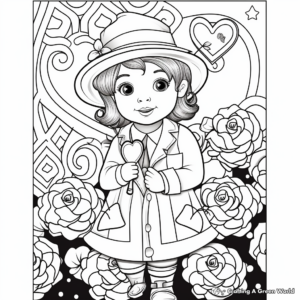 Color-by-Numbers Valentine's Day Coloring Pages for Toddlers 3