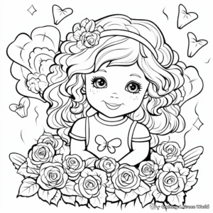 Color-by-Numbers Valentine's Day Coloring Pages for Toddlers 4