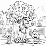 Colorful Arbor Day Parade Coloring Pages 3