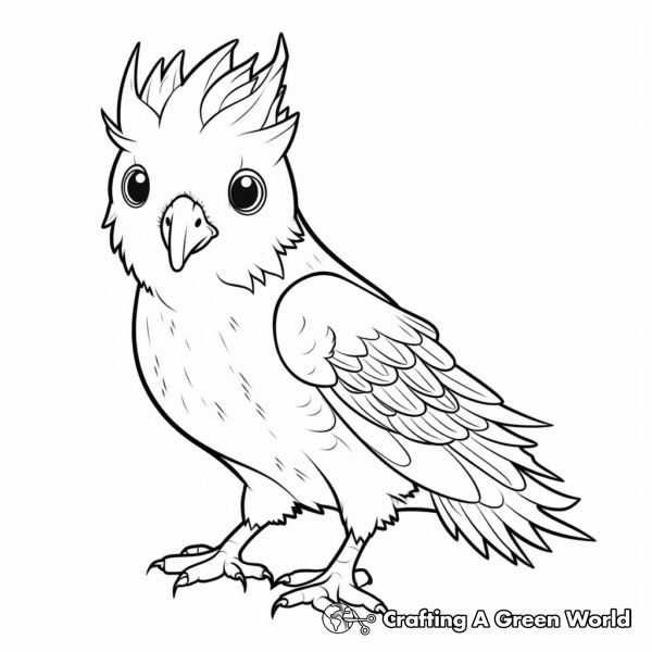 Cockatiel Coloring Pages - Free &amp; Printable!