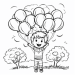 Colorful Balloon Coloring Pages 2