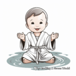 Colorful Baptismal Robes Coloring Pages 4