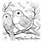 Colorful Birds in the Sky Creation Coloring Pages 3