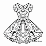 Colorful Carnival Dress Coloring Pages 4
