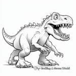 Colorful Ceratosaurus in Action Coloring Pages 3