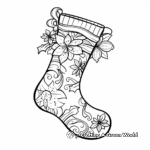 Colorful Christmas Socks Coloring Pages 4