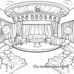 Colorful Comedy Club Stage Coloring Pages 2