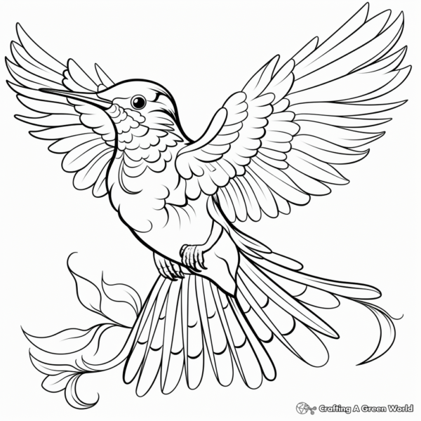 Adult Hummingbird Coloring Pages - Free &amp; Printable!