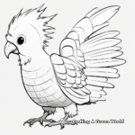 Colorful Ducorps' Cockatoo Coloring Pages 2
