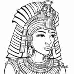 Colorful Egyptian Queen Cleopatra Coloring Pages 2