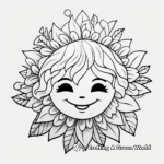 Colorful Flower Crown Coloring Pages 3