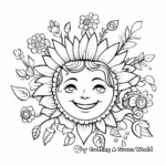 Colorful Flower Crown Coloring Pages 4