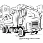 Colorful Garbage Trucks: Play with Colors Coloring Pages 2