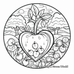 Colorful 'Love' Fruit of the Spirit Coloring Pages 2