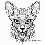 Colorful Mandala style Sphynx Cat Coloring Pages 4