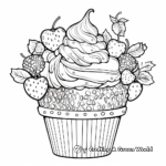 Colorful Mixed Fruit Ice Cream Coloring Pages 1
