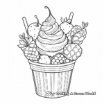 Colorful Mixed Fruit Ice Cream Coloring Pages 2