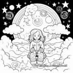 Colorful Nebula Coloring Pages for Mindful Meditation 3