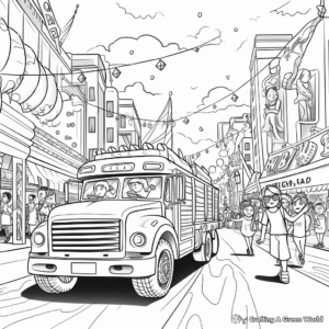 Colorful Pride Parade Coloring Pages 2