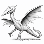 Colorful Pterodactyl Wingspan Coloring Pages 1