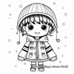 Colorful Rainbow Raincoat Coloring Pages 2