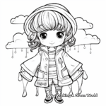Colorful Rainbow Raincoat Coloring Pages 3