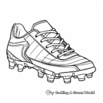Colorful Soccer Cleat Coloring Sheets 2