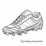 Colorful Soccer Cleat Coloring Sheets 3