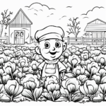 Colorful Spinach Garden Coloring Pages 4