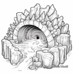 Colorful Tourmaline Geode Coloring Pages 4