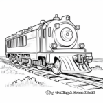 Colorful Toy Train Coloring Pages 2