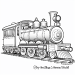 Colorful Toy Train Coloring Pages 4