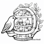 Colorful Window Bird Feeder Coloring Pages 4