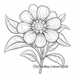 Colorful Zinnia Patch Coloring Sheets 4
