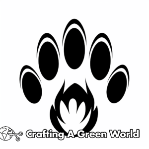 Bear Paw Coloring Pages - Free &amp; Printable!