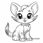 Coloring Pages of Abyssinian Kitties 4