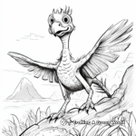 Coloring Pages of Deinonychus in Natural Habitat 4