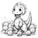 Coloring Pages of Dinosaur Hatchlings 3