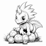 Coloring Pages of Dinosaur Hatchlings 4