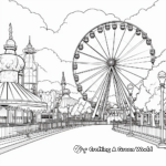 Coloring Pages of Empty Amusement Parks 3