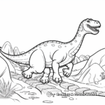 Coloring Pages of Iguanodon Tracks 3