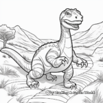 Coloring Pages of Iguanodon Tracks 4