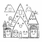 Coloring Pages of Kindergarten Shapes 2