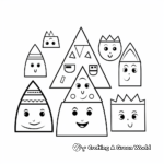Coloring Pages of Kindergarten Shapes 4