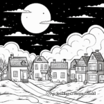 Coloring Pages of October Night Sky 3