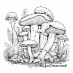 Coloring Pages of Rainforest Fungi 2