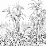 Coloring Pages of the Mighty Bamboo Plants 3