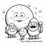 Combined Dwarf Planets Coloring Sheets 2
