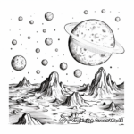 Comets and Asteroids in the Solar System Coloring Pages 2