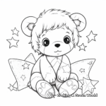 Comforting Teddy Bear Get Well Soon Coloring Pages 1